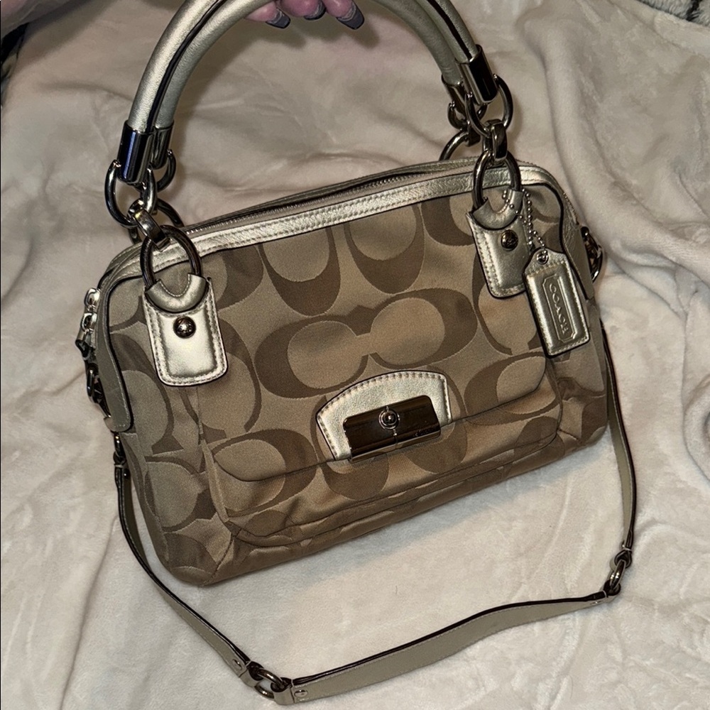 Coach Tan Signature Handbag